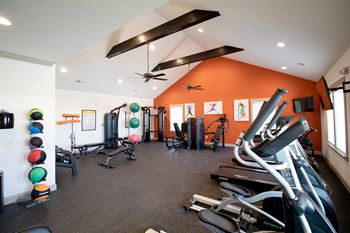 24-Hour club inspired fitness center including cardiovascular and weight equipment